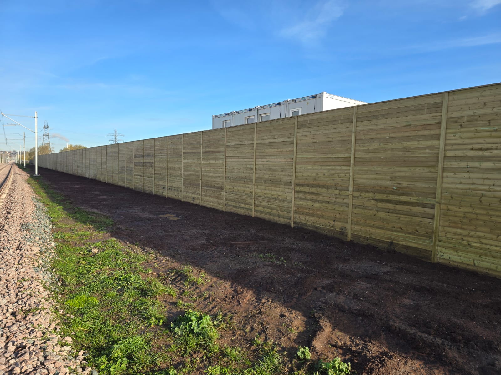 Acoustic barrier fencing installation UK - noise reduction perimeter security